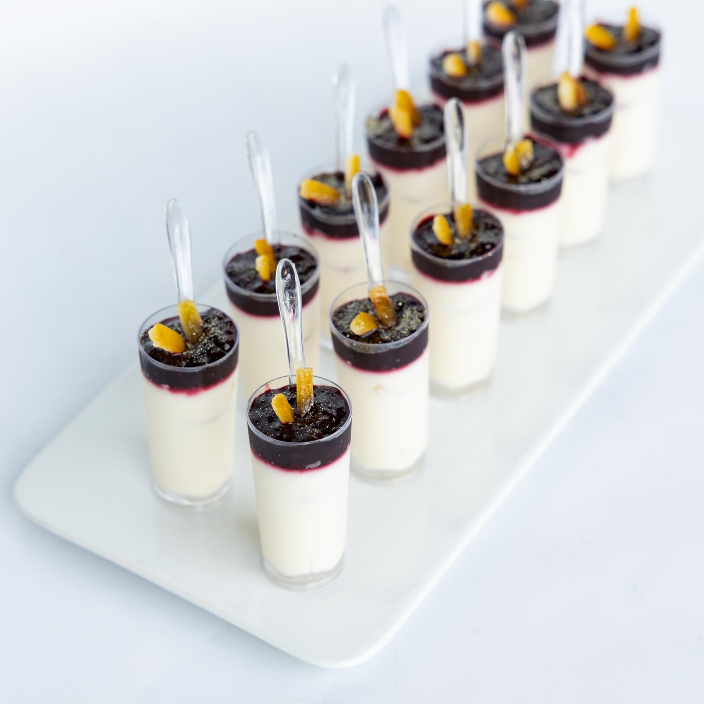 Orange Marionberry Panna Cotta Shooters (GF) (Sets of 12)