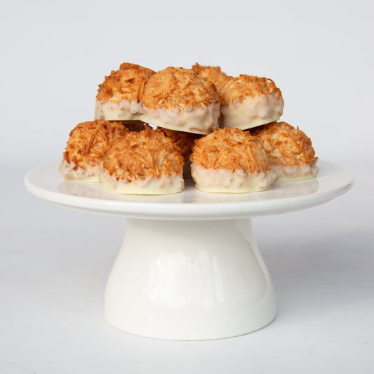 Mini White Chocolate-Lime Coconut Macaroons (Sets of 12)