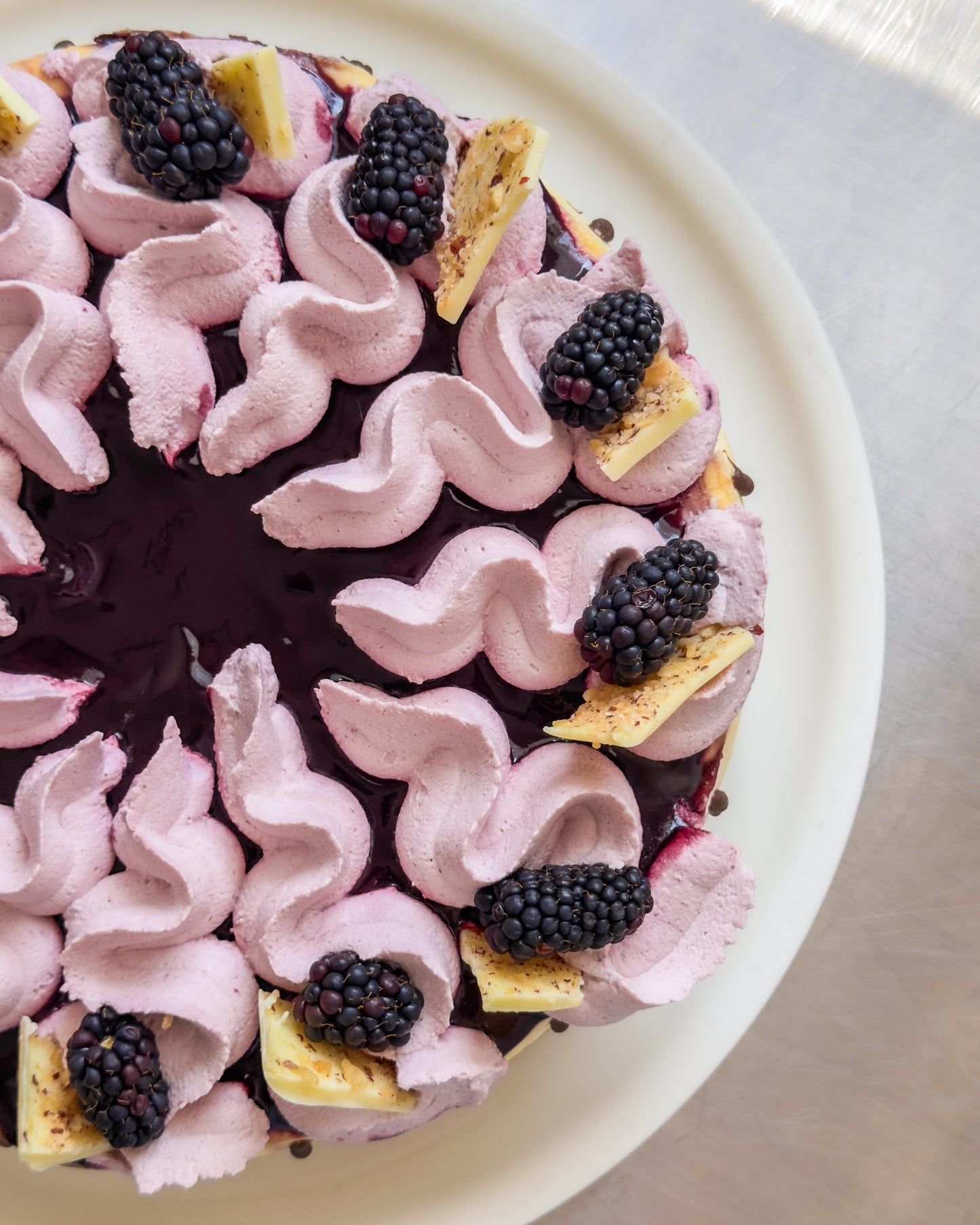 Oregon Blackberry Cheesecake
