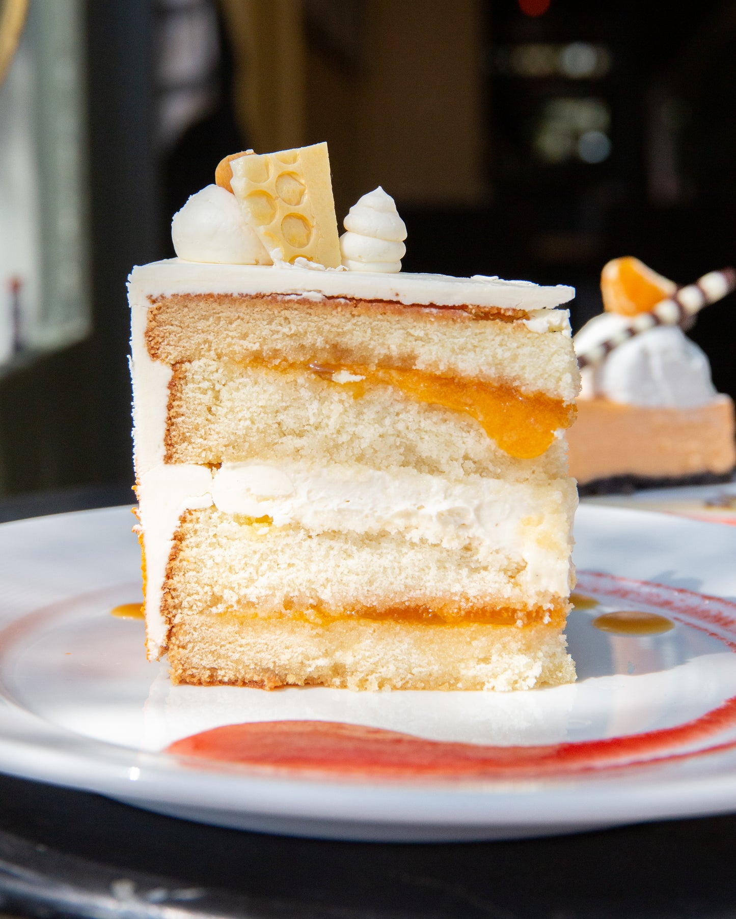 Apricot White Velvet Cake