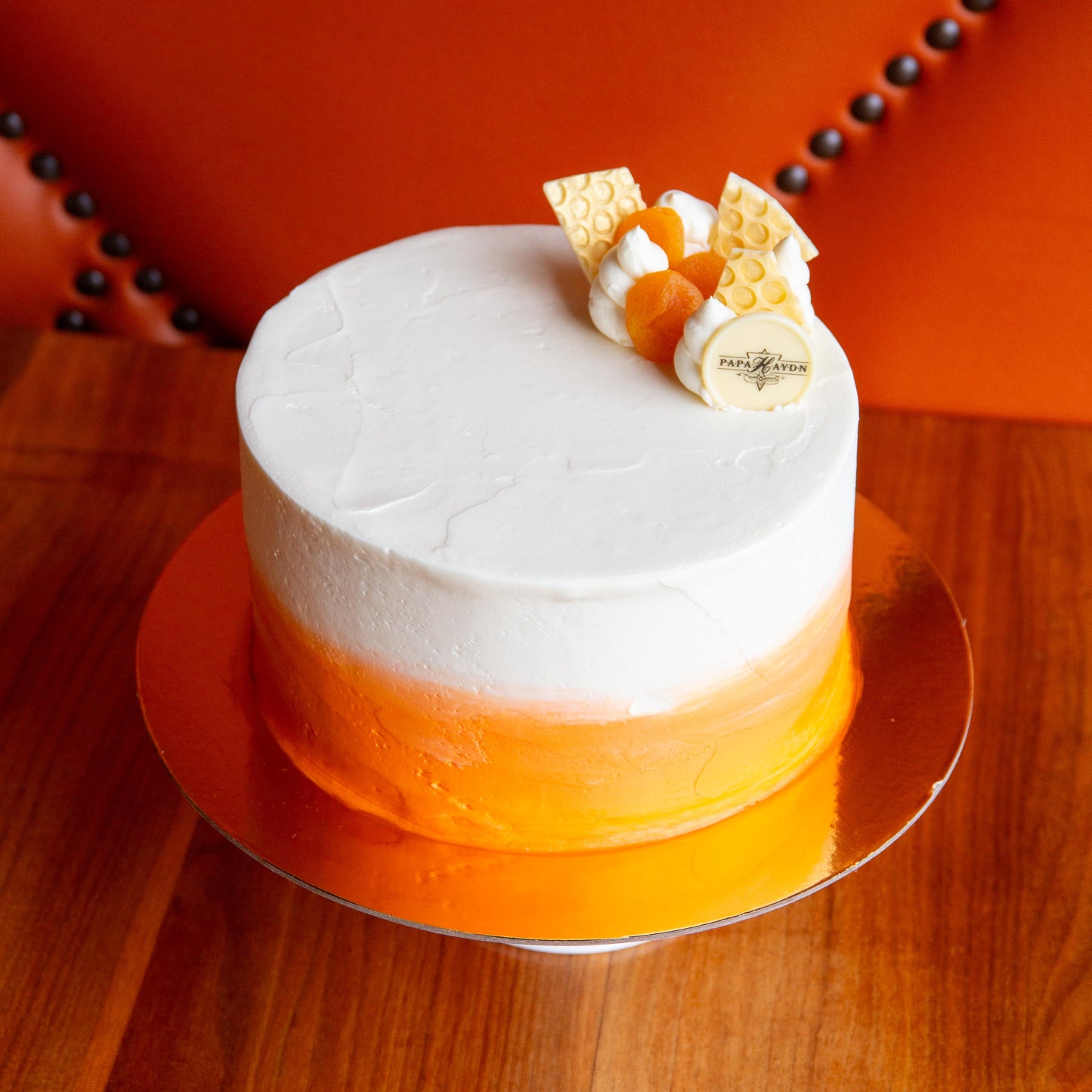 Apricot White Velvet Cake
