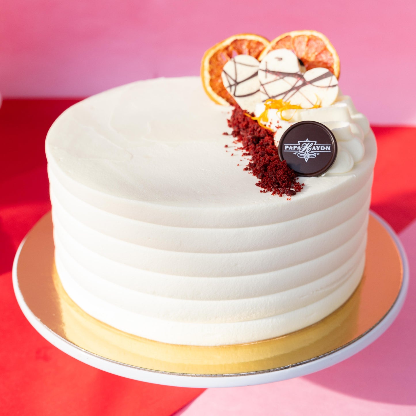 Citrus Red Velvet Cake