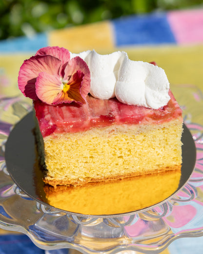 Rhubarb Hibiscus Olive Oil Cake (Sold Out)
